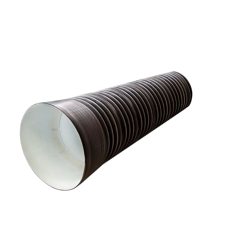 Труба в канаву гофрированная двустенная с раструбом под заезд Ø110 /94 мм SN8 6 м FD-Plast Черный